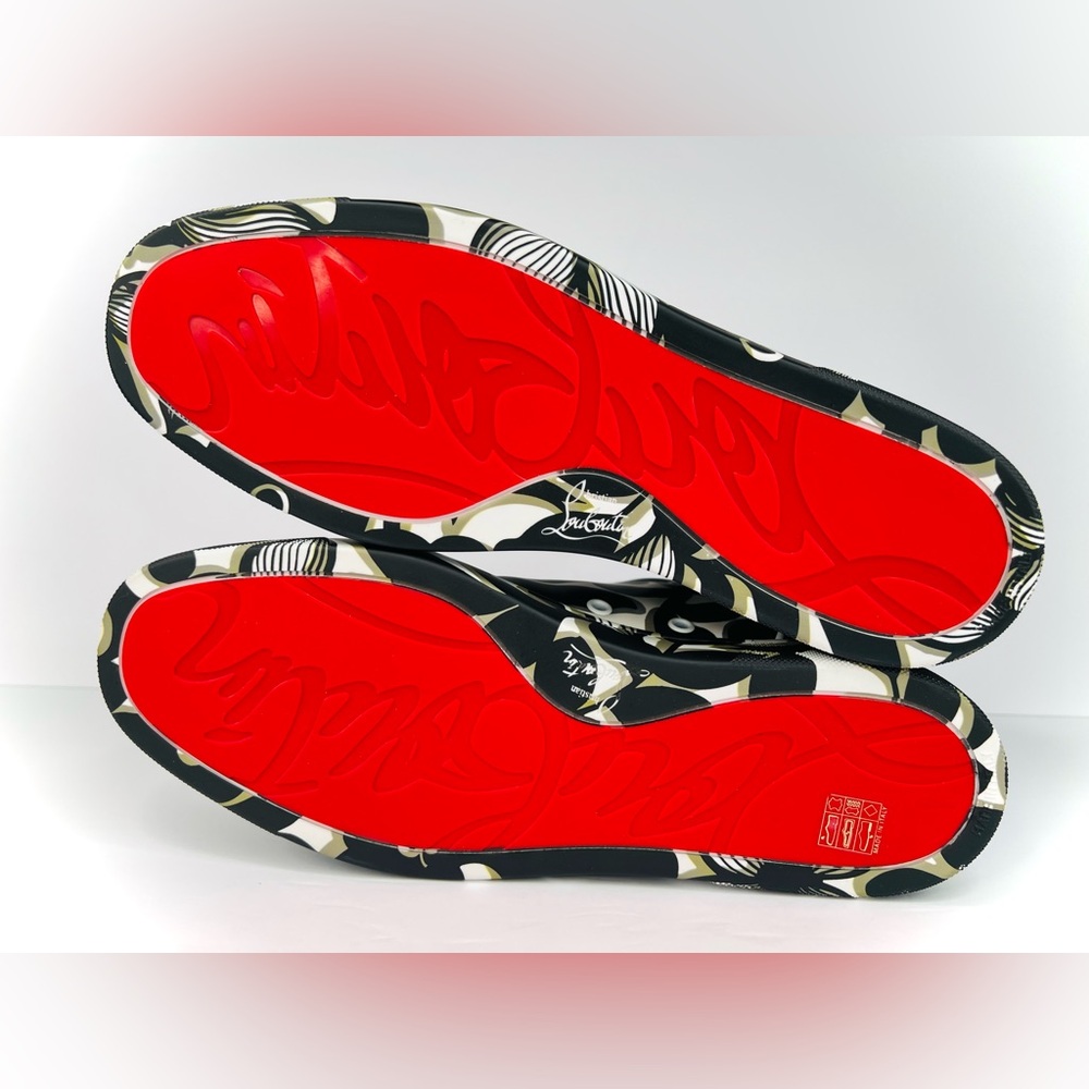 CHRISTIAN LOUBOUTIN Louis Junior Orlato Flat Petunia Sneakers EU 44.5 - US 11.5 - Picture 7 of 12
